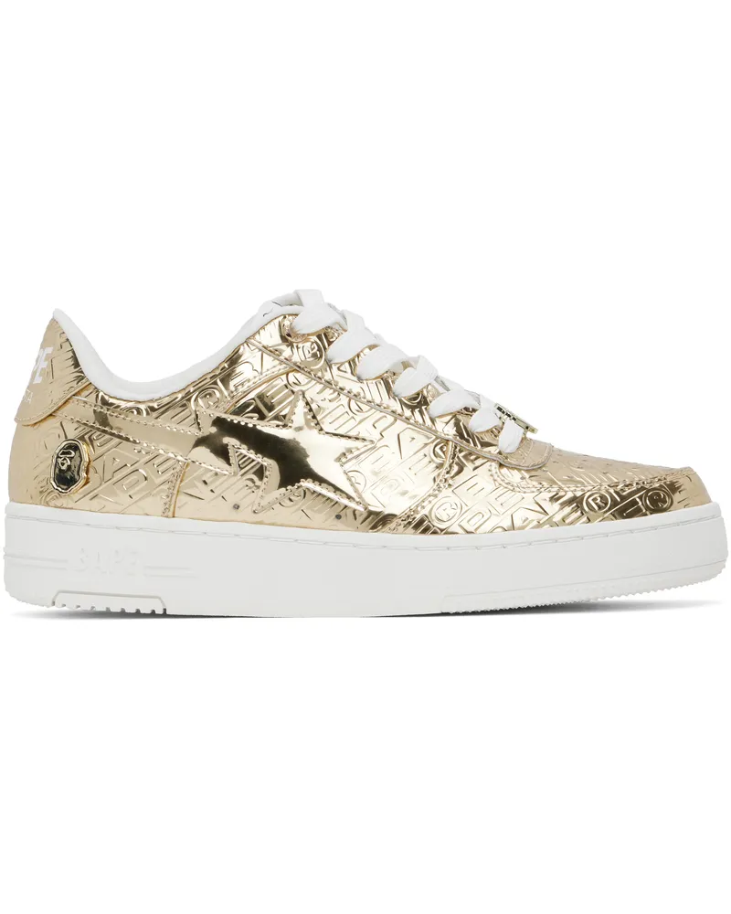 BAPE Gold BAPE STA #5 Sneakers Gold