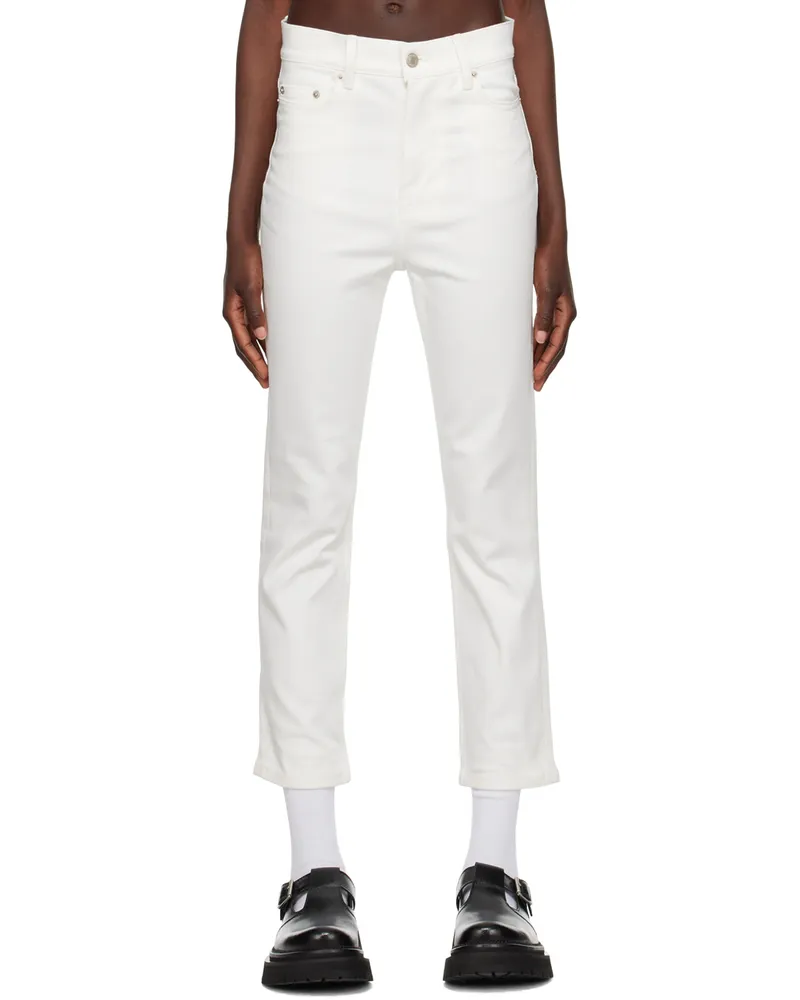 AMI Paris White Cropped Jeans 168