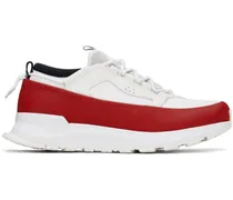 White & Red Glacier Trail Sneakers