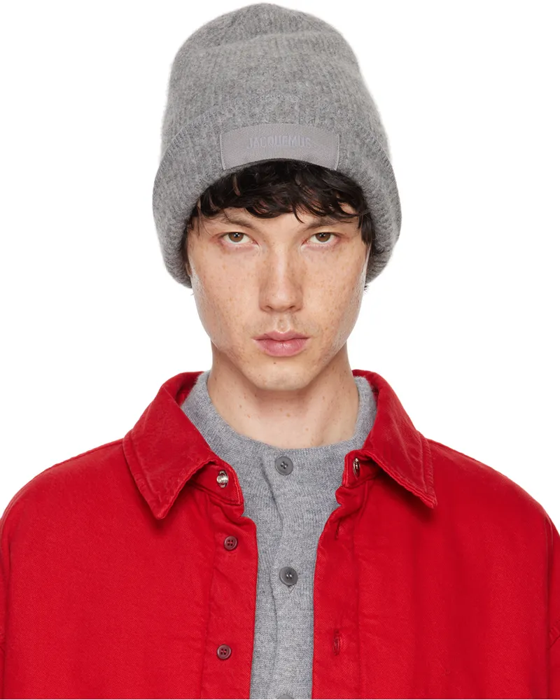 Jacquemus Gray La Casa 'Le bonnet Gros Grain' Beanie 970