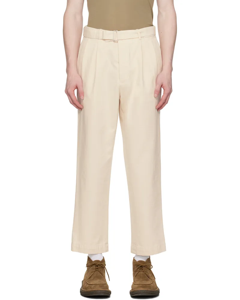 Officine Generale Off-White Luigi Trousers Ecru
