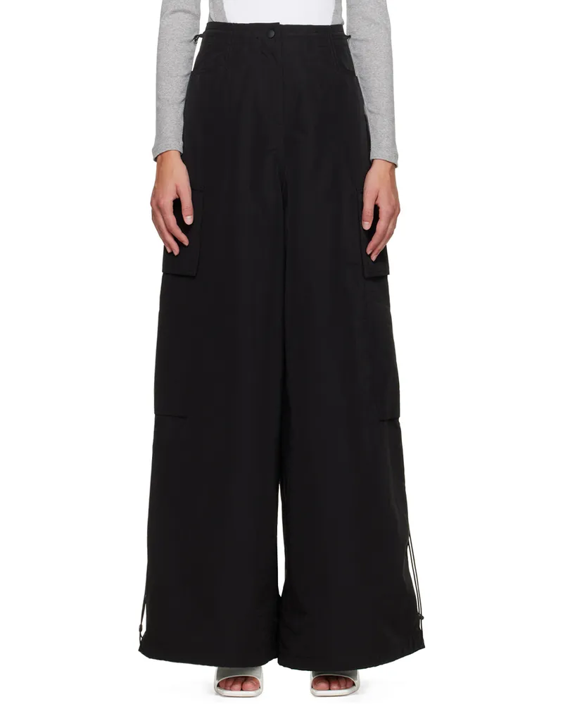 Palm Angels Black Parachute Pants Black