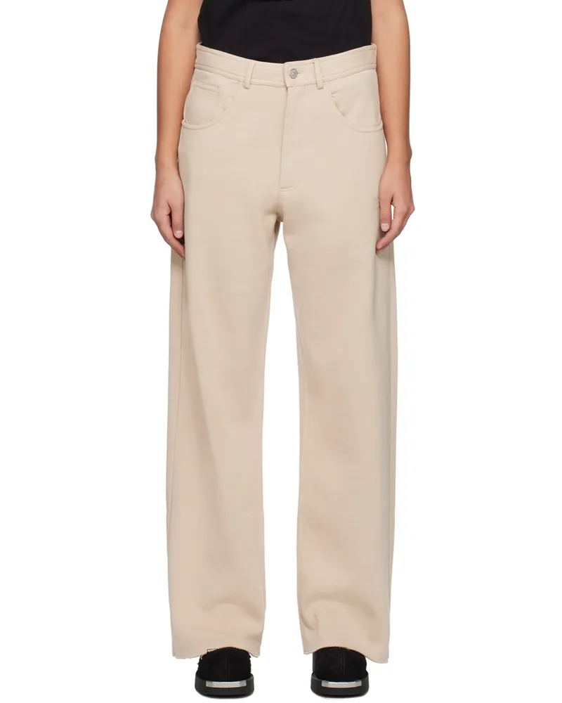 Maison Margiela Beige Five-Pocket Jeans 213