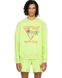 Casablanca Paris Green 'Afro Cubism Tennis Club' Sweatshirt Pale