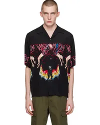 Wacko Maria Black Printed Shirt Black