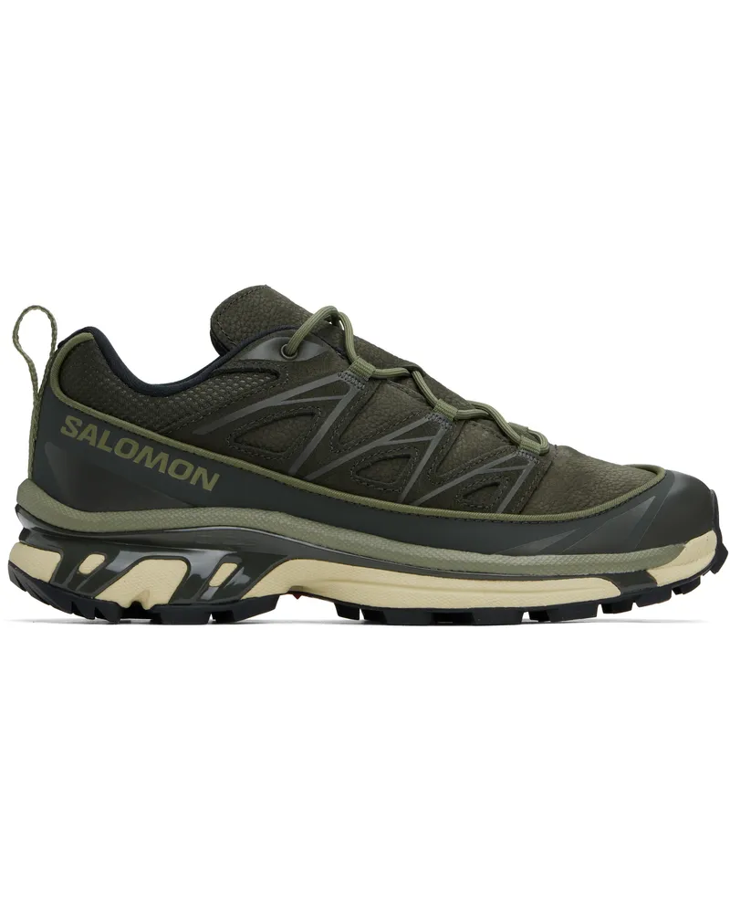 Salomon Khaki XT-6 EXPANSE LEATHER Sneakers Peat