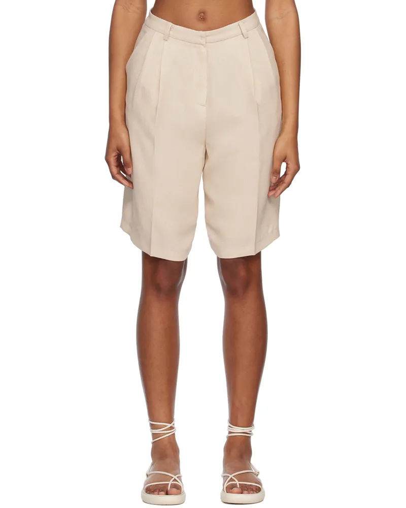 Youth Beige Low-Waisted Shorts Ivory