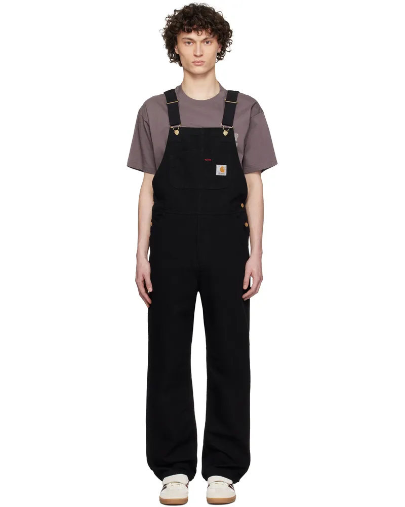 Carhartt WIP Black Bib Overalls 8902