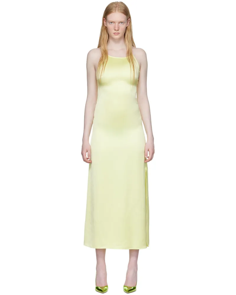 HUGO BOSS Yellow Kimela Maxi Dress 745