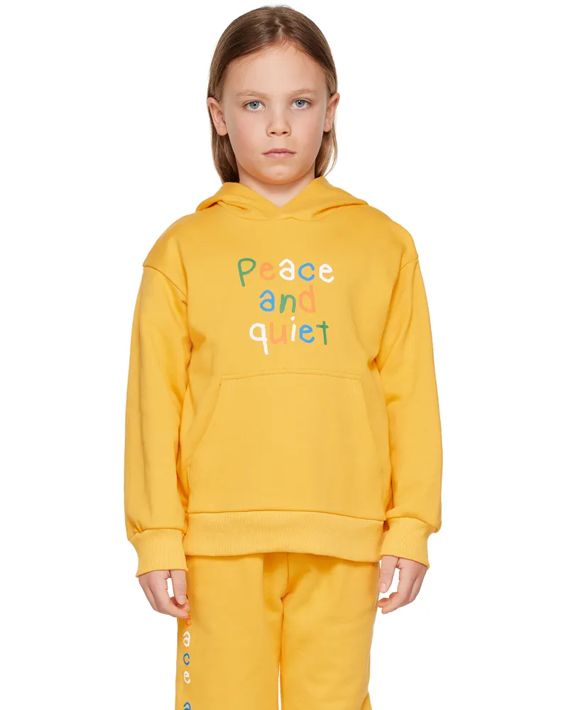 Museum of Peace & Quiet SSENSE Exclusive Kids Yellow Hoodie Yellow