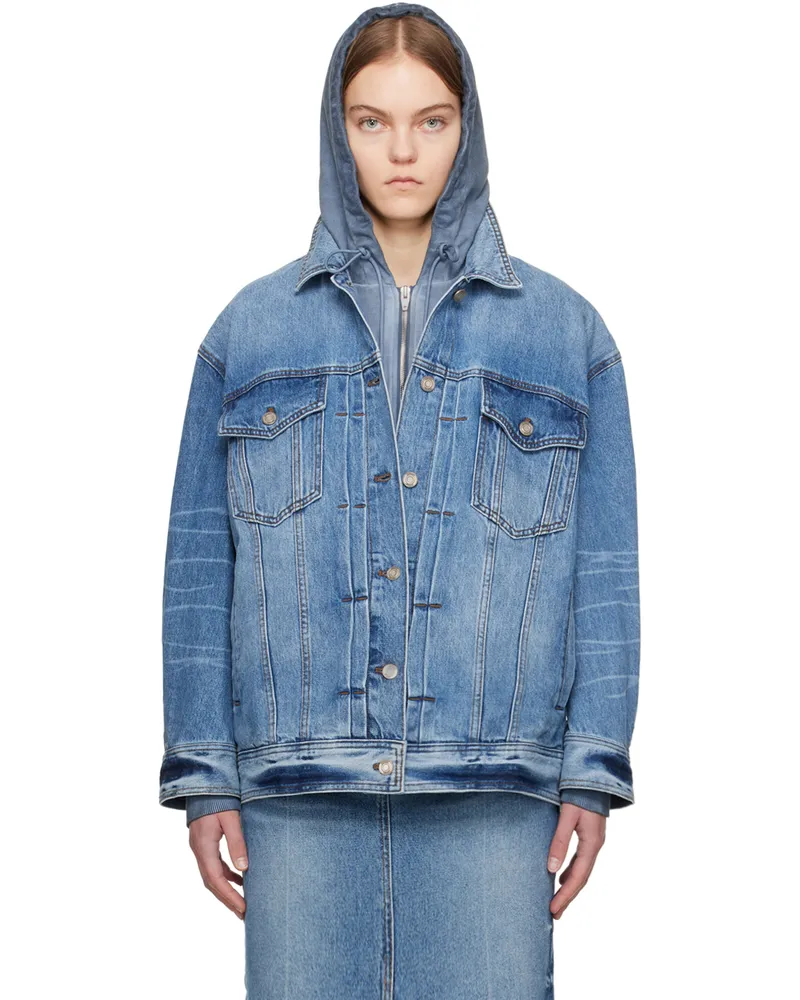 JUUN.J Blue Faded Denim Jacket P