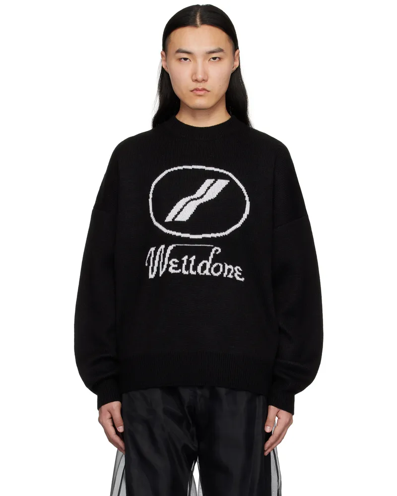 WE 11 DONE Black JQD Sweater Black
