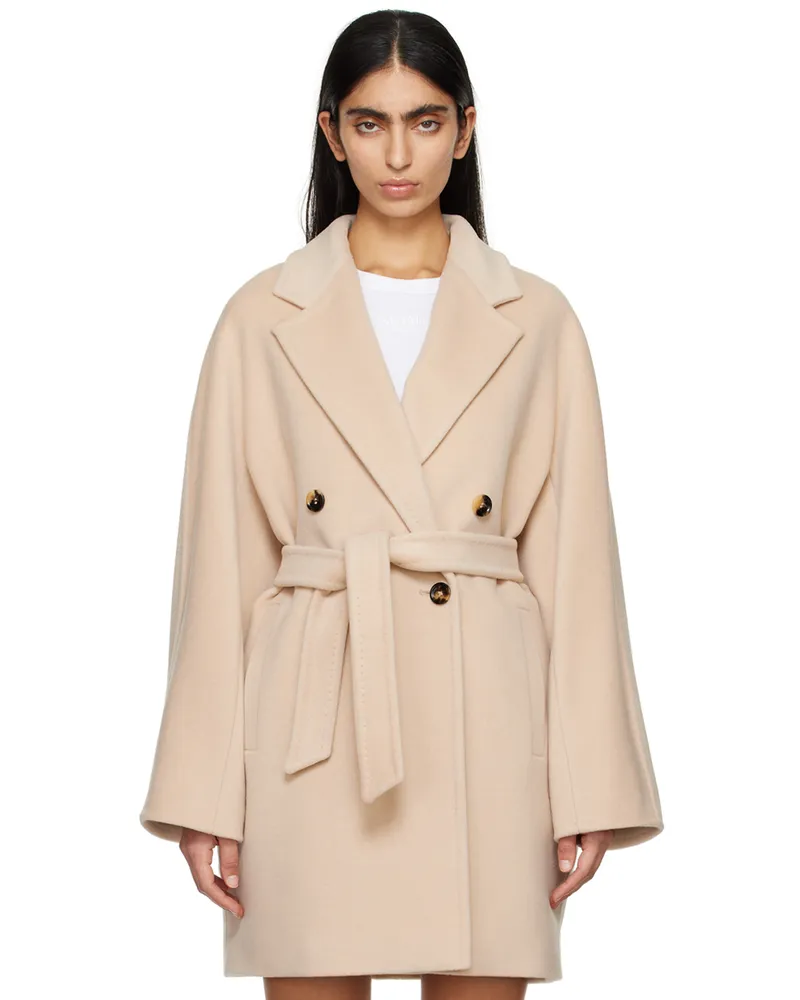 Max Mara Beige 101801 Icon Coat 12