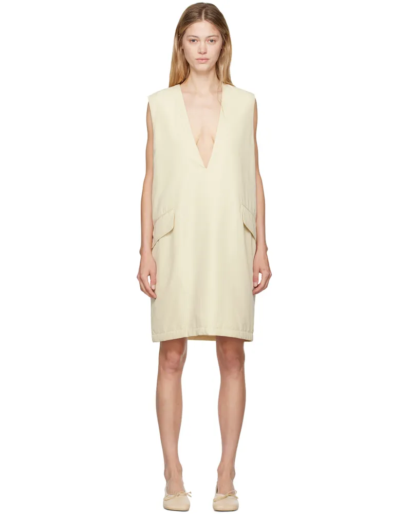Maison Margiela Off-White Insulated Minidress 102