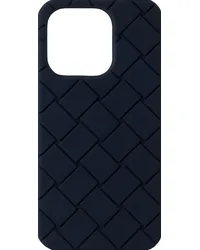 Bottega Veneta Navy Intreccio iPhone 15 Pro Case Deep