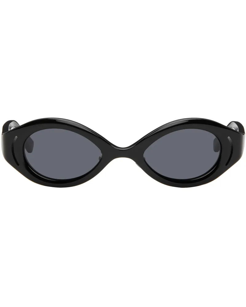 Song For The Mute SSENSE Exclusive Black 'The Goggle' Sunglasses Black