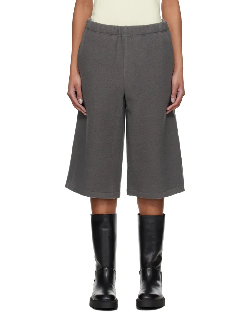 Rier Gray Fleece Shorts Castelrock