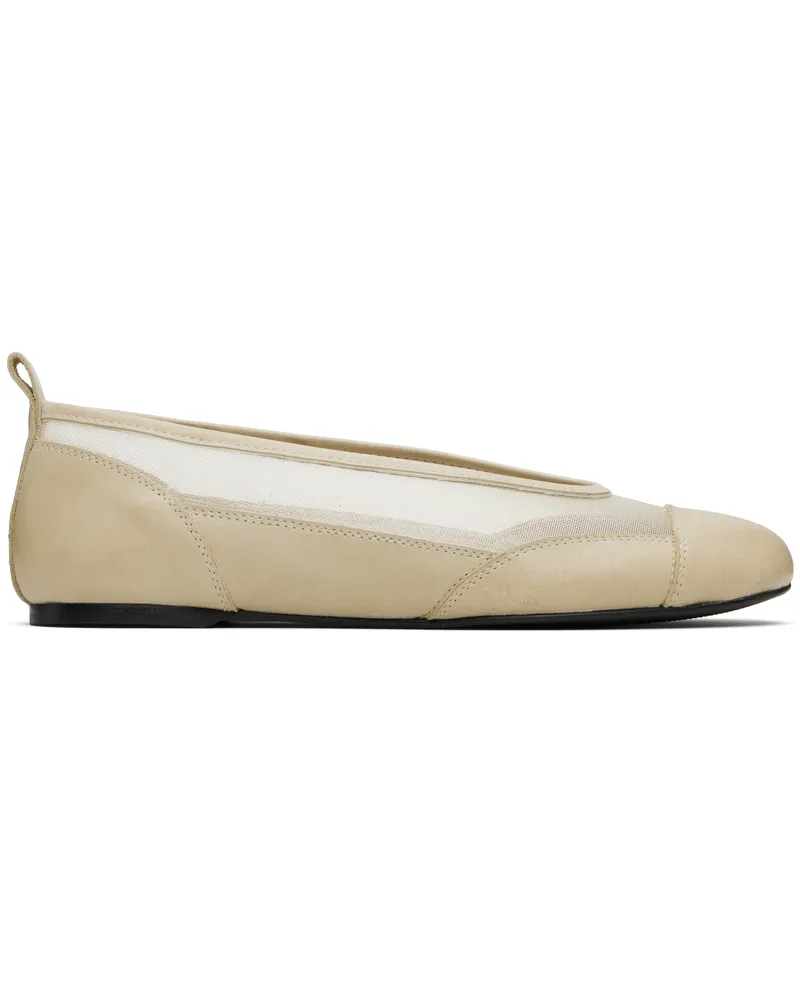 Paloma Wool Beige Pili Mesh Ballerina Flats 140