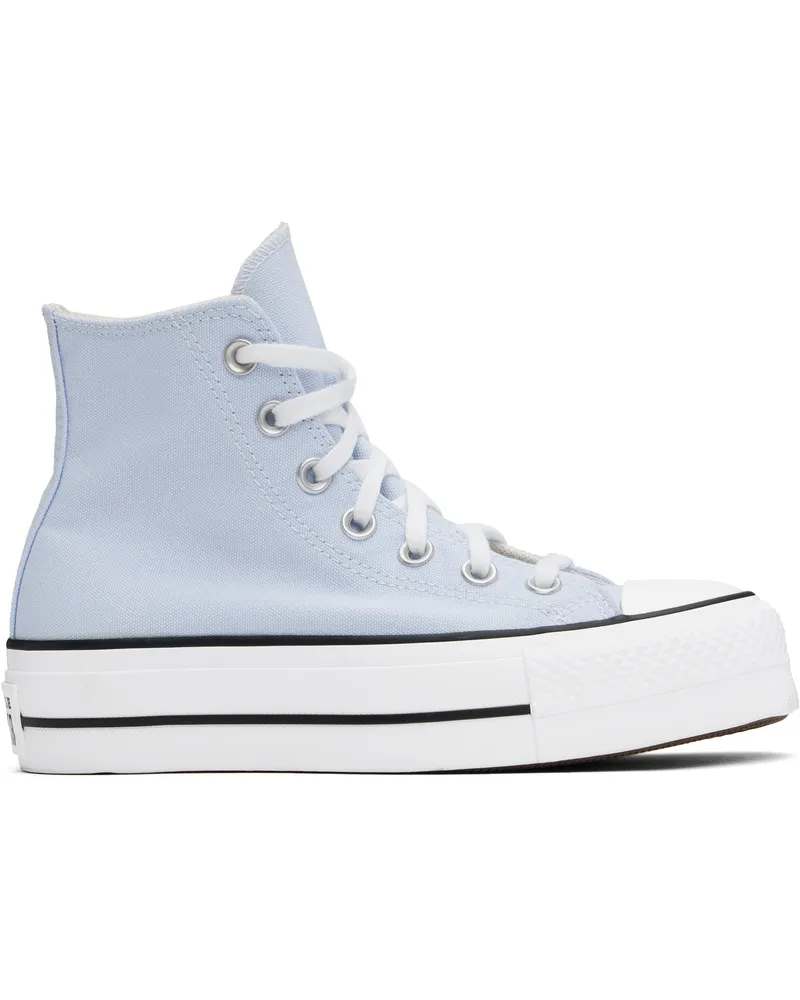 Converse Blue Chuck Taylor All Star Lift Platform High Top Sneakers Blue