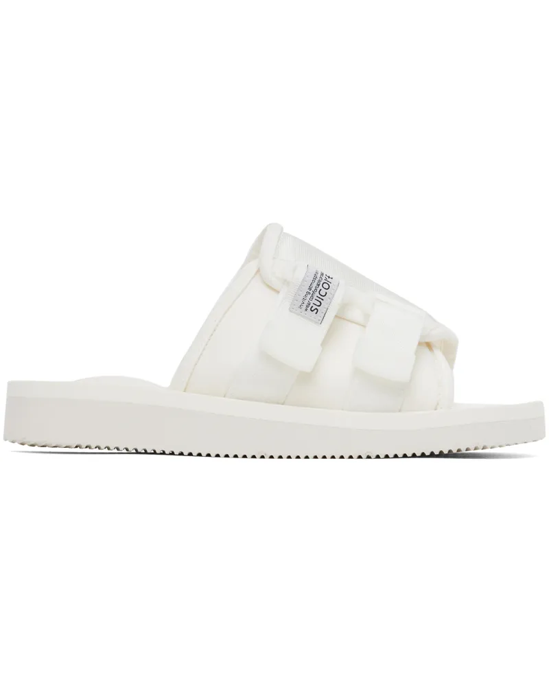 SUICOKE White KAW-Cab Sandals White