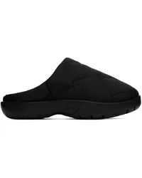 Bottega Veneta Black Snap Slip-On Loafers Black