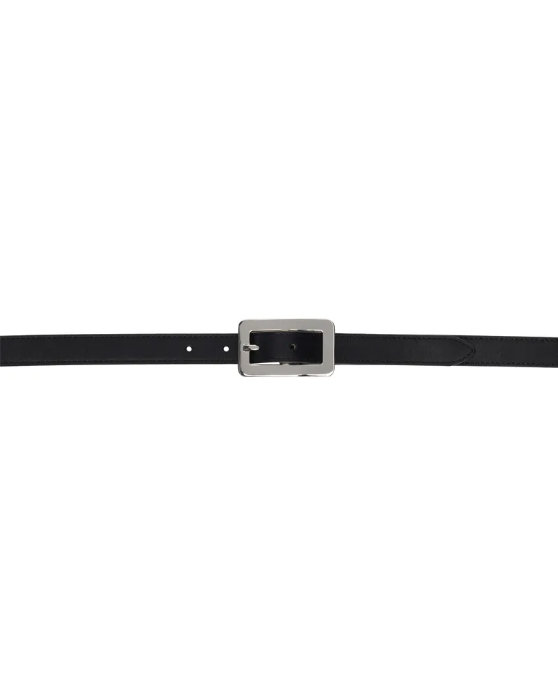 by FAR Black Quadro Nappa Leather Belt Bk001