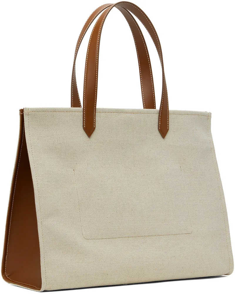 Balmain Beige B-Army 42 Canvas Tote - bei MyBestBrands shoppen