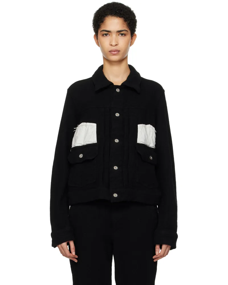 Comme des Garçons Black Tweed Jacket 1