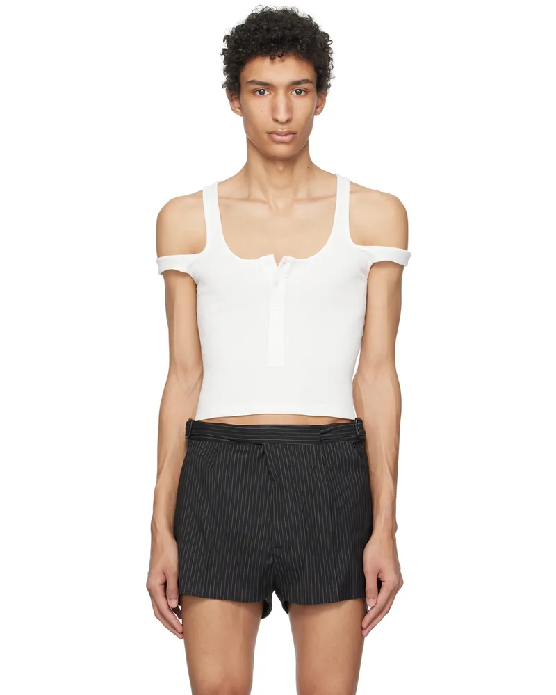 K.NGSLEY White 2-Way Tank Top 01bc