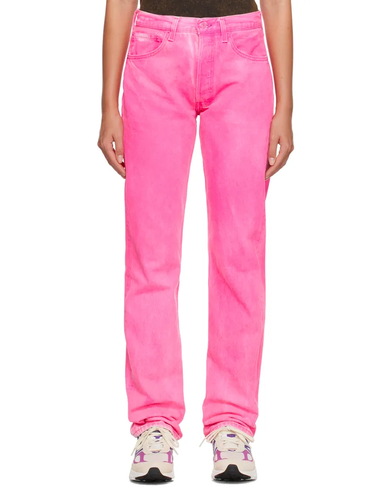 NotSoNormal Pink High Jeans Neon