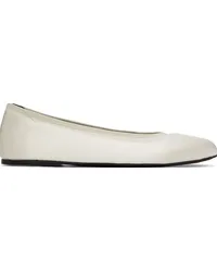 Loulou Studio Off-White Frano Ballerina Flats Ivory