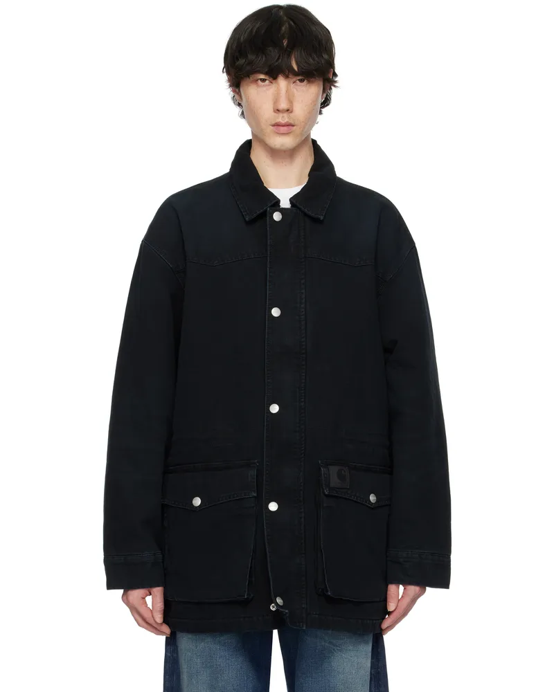 Carhartt WIP Black OG Santa Fe Coat 00e4o
