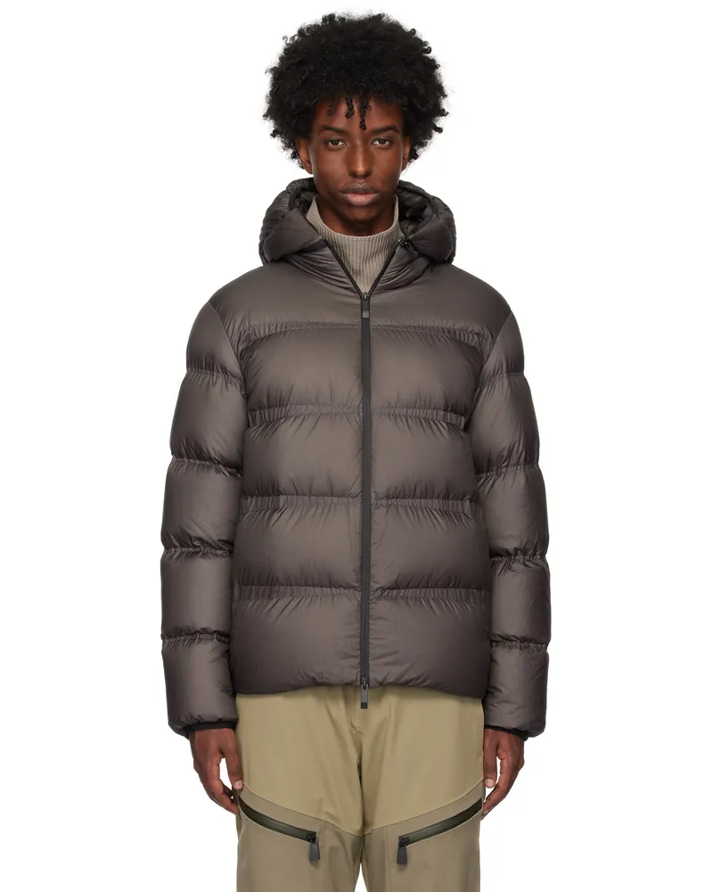 Moncler Brown Masac Down Jacket 243