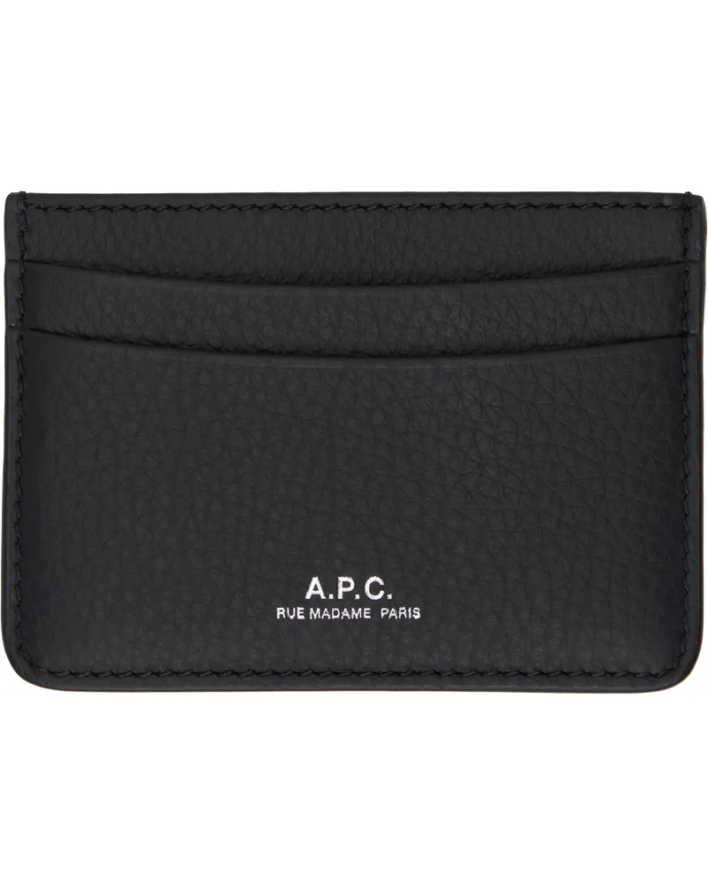 A.P.C. Black André Card Holder Lzz