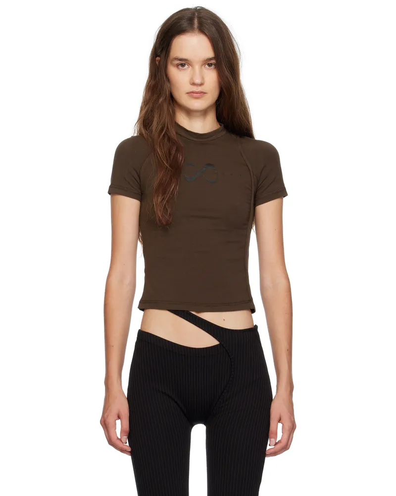 OTTOLINGER Brown Deconstructed T-shirt Brw