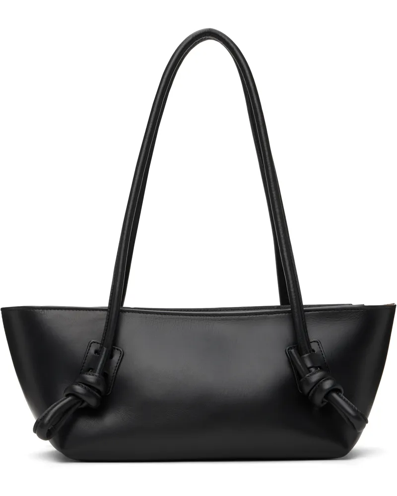 HEREU Black Fleca Baguette Shoulder Bag Black