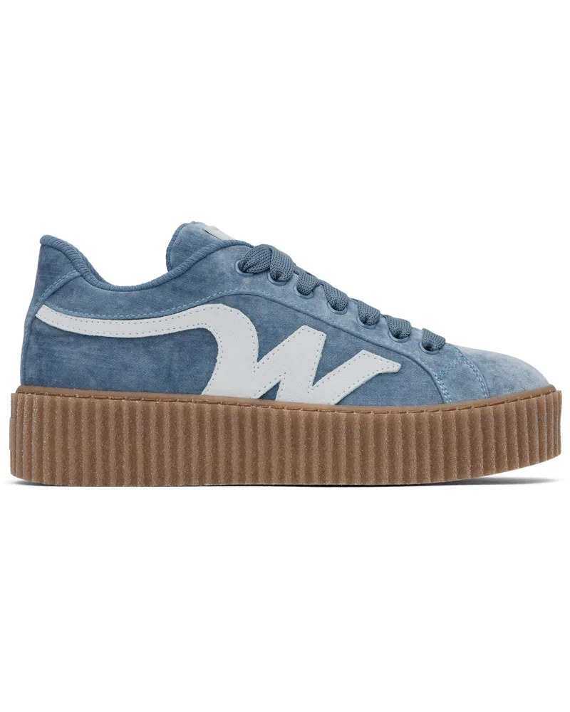 Max Mara Blue Dedalo Sneakers 001