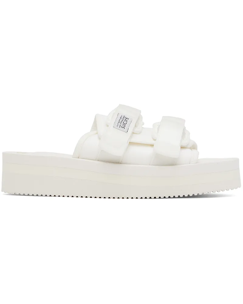 SUICOKE White MOTO-VPO Sandals White