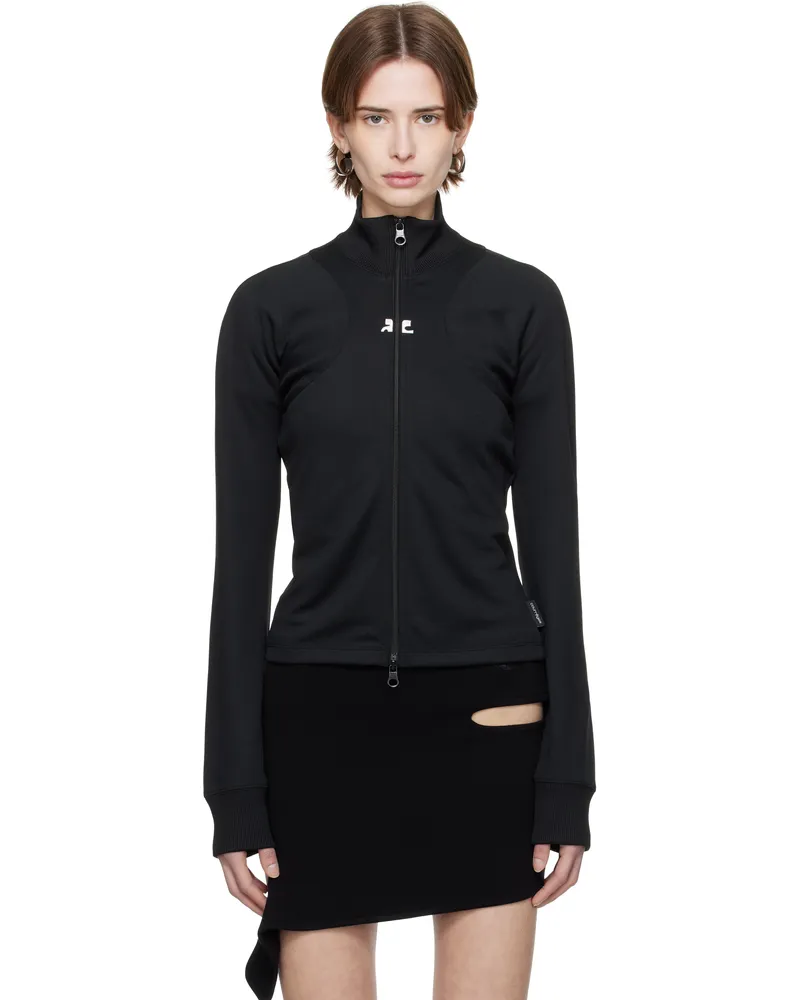Courrèges Black Scuba Interlock Track Jacket 9999