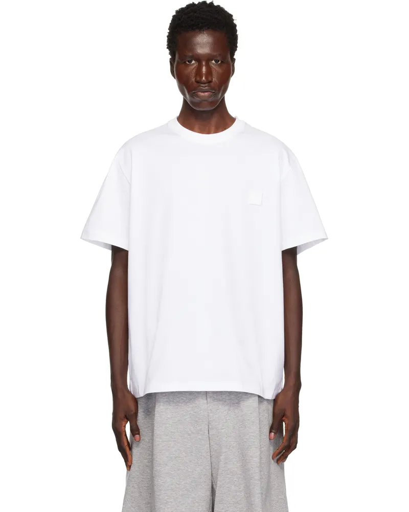 Wooyoungmi White Metallic Graphic T-shirt 701w
