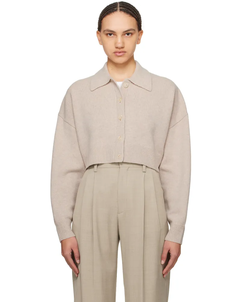 Filippa K Taupe Cropped Cardigan 9983