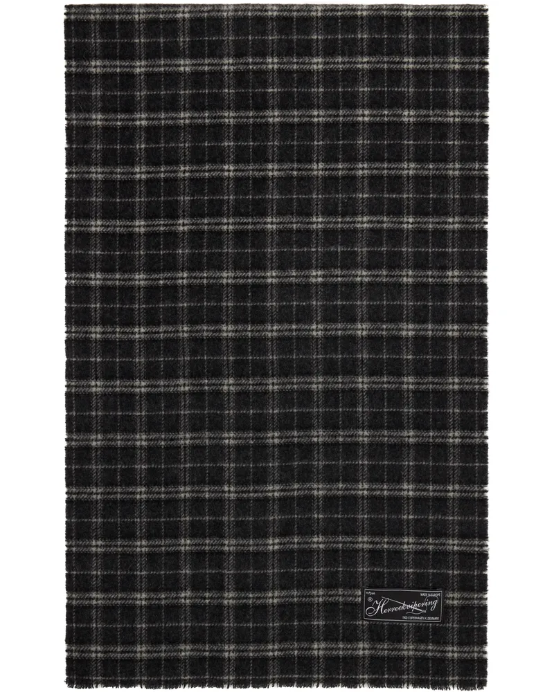 Mfpen Gray Wool Scarf Dark