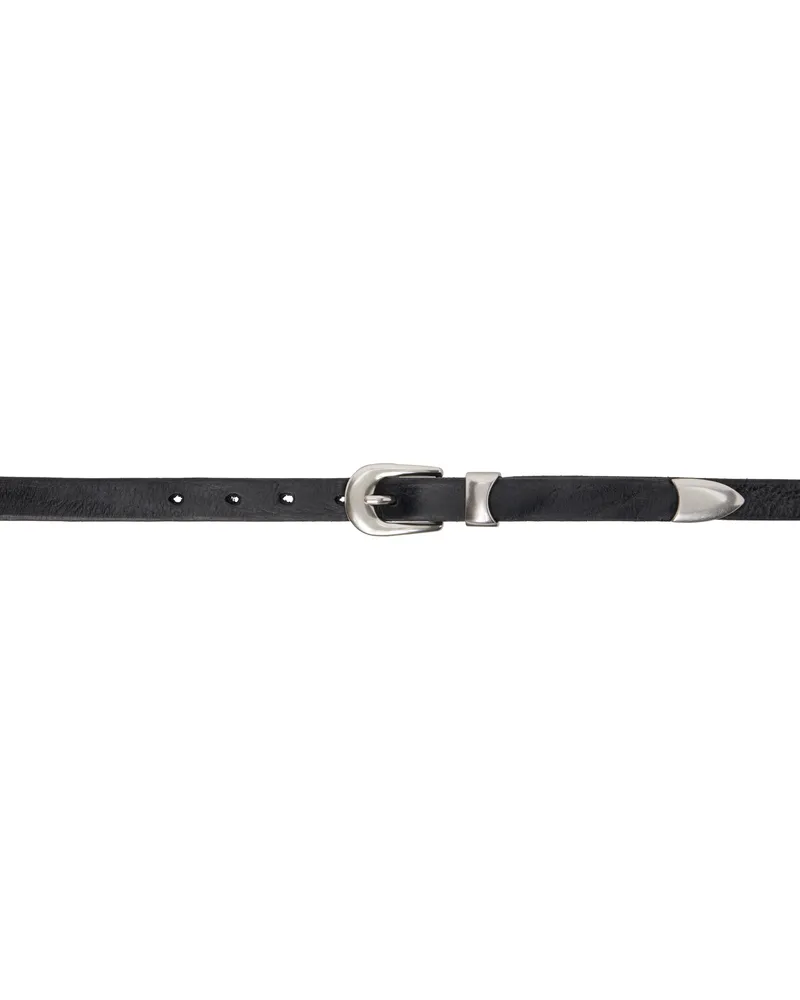 Our Legacy Black 2CM Belt Black