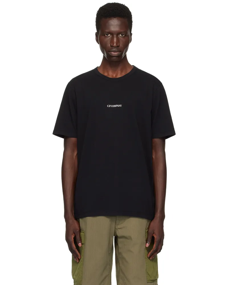 C.P. Company Black Printed T-Shirt Black