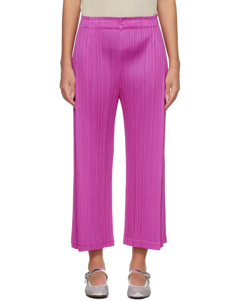 Issey Miyake Pink Light Wave Trousers 22
