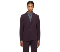 Purple Tailored Pleats 2 Blazer
