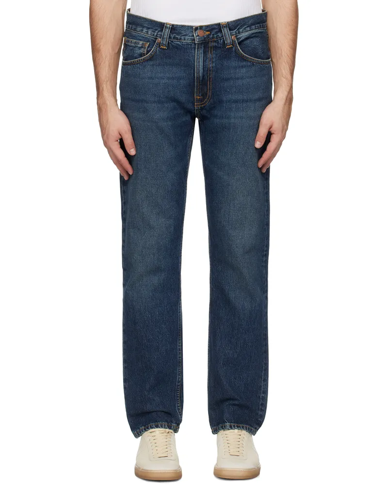 Nudie Jeans Blue Gritty Jackson Jeans Blue