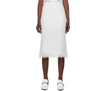 White Sheer Midi Skirt