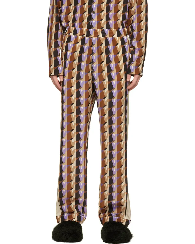 Valentino Garavani Multicolor 'V' Pyjama Pants 6v9