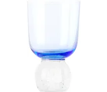 Blue Bubble Glass Tumbler